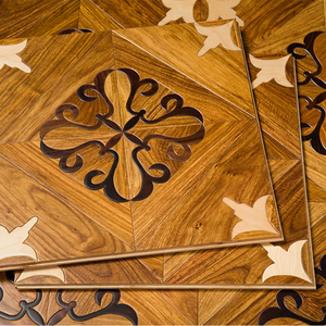 Parquet contrecollé hexagonal AVANTIMORA UV en noyer, résistant au feu, grade AB, 15 mm et 12 mm, à rainures et languettes, pour hall - Product Image 2