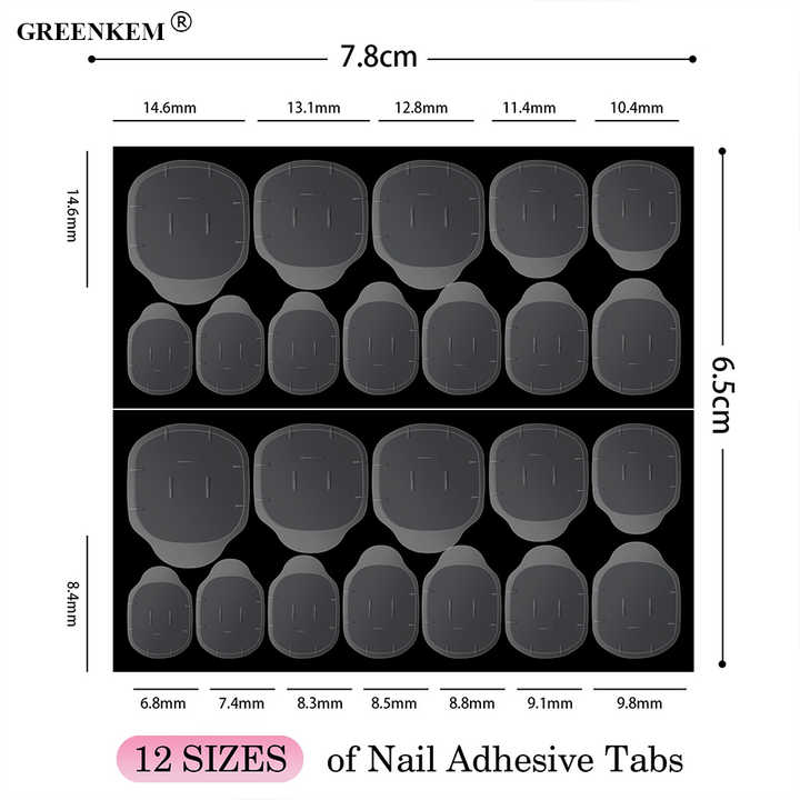 Wholesale 24 PCS Doublesided Nail Transparent Invisible Glue