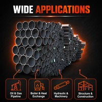 Tuyau/Tube en acier sans soudure personnalisé A53 A106B rond de petit diamètre 18 mm Sch40 15 mm d'épaisseur de paroi 9 m pour le gaz