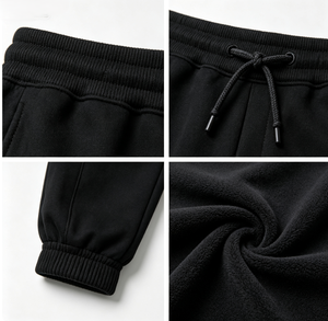 Pantalones Deportivos de Felpa Suave Huamian de 290g para Niños, Mezcla de Algodón, Corte Regular, con Bolsillos, para Niños y Niñas, Tallas 100-150, 2 Colores - Product Image 4