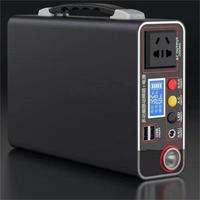 Générateur de courant portable à onde sinusoïdale pure 300W, alimentation de secours, solaire et voiture, lithium-ion 220V 10-40Ah