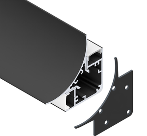 Profilé pour bande LED, aluminium, dissipateurs de chaleur, Extrusion avec PC, d'angle diffuseur - Product Image 5