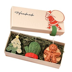 Christmas Limited Edition Handmade Aromatherapy <b>Candle</b> Gift Box - Christmas Tree Deer Gingerbread Man & More - Product Image 1