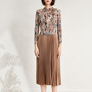 Nouvelle Robe Plissée Imprimée pour Femme 2026 – Style Décontracté et Élégant – Robe Coréenne - Product Image 6