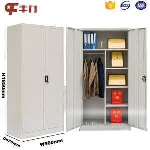 Современный двухдверный металлический шкаф-качели складной стальной шкаф для дома и офиса, школьный отель, мастерская, больничная одежда - Product Image 2