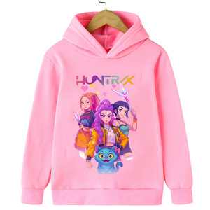 Sudadera con capucha con estampado de dibujos animados y forro polar cálido de Witch-hunting Team Witch <span class=keywords><strong>Anime</strong></span> para niños y niñas - Product Image 1
