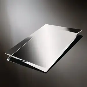 Lámina y placas de acero inoxidable, superficie de espejo, acabado para decoración, 304, 201, 316