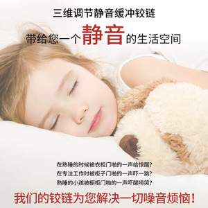 Stainless Steel 3D Hinge 4mm Full Surface Soft Closing Furniture Hinge - Product Image 5