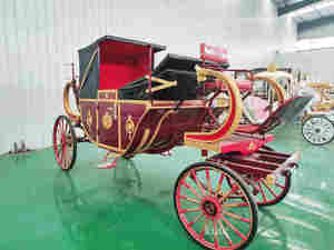 Calèche de mariage Prince William, calèche royale blanche Cendrillon, vente en gros d'usine, calèche royale électrique à vendre - Product Image 3