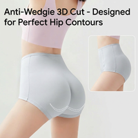 Culottes taille haute sans coutures pour femmes, entrejambe en coton allongé de 19 cm, respirantes et élastiques, sous-vêtements à coupe 3D
