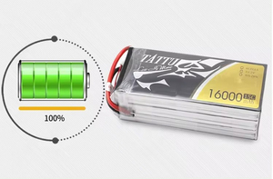 แบตเตอรี่ลิเธียมแบบชาร์จได้ Tattu 16000mAh 6S 22.2V 15C LiPo สำหรับเฮกซาคอปเตอร์ โดรนเกษตรยกของหนัก อะไหล่ขายส่ง - Product Image 6