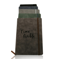 Carnet personnalisé OEM A5 de journal planificateur rechargeable couverture tissu papier relié en cuir à couverture rigide minimum bas