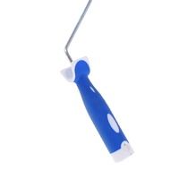 Rodillo de Pintura Decorativo con Rayas Azules de 9 Pulgadas, Rodillo de Pintura de Tela de Felpa Antideslizante