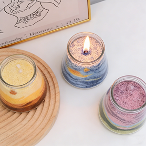 Kit de fabrication de bougies LANJO personnalisé avec sable coloré et cire pour la création artisanale de bougies - Product Image 3