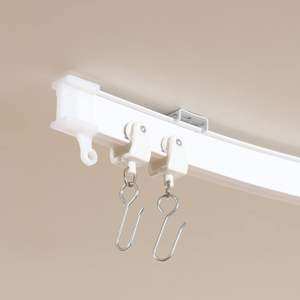 <span class=keywords><strong>Rail</strong></span> incurvé 1/2/3/4/5 mètres, <span class=keywords><strong>rail</strong></span> de guidage en <span class=keywords><strong>PVC</strong></span> silencieux, coulissant, pliable, en forme de U, en acier plastique, arc, <span class=keywords><strong>rail</strong></span> de guidage à clipser au <span class=keywords><strong>plafond</strong></span> - Product Image 4