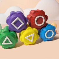 Offre Spéciale coréen Folk jeu ensembles dés fête jeu accessoires carré cercle Triangle famille pierre attraper jeu 5 pièces ensemble