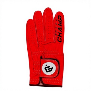 Gants de golf en cuir d'agneau véritable de haute qualité, respirants, imperméables, pour femmes, protection complète des doigts, couleurs personnalisables - Product Image 1