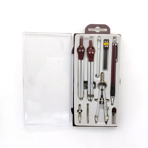 Ensemble d'instruments mathématiques professionnels tout-en-un <span class=keywords><strong>de</strong></span> 9 pièces, ensemble <span class=keywords><strong>de</strong></span> géométrie, ensemble <span class=keywords><strong>de</strong></span> mathématiques pour le <span class=keywords><strong>dessin</strong></span> - Product Image 2