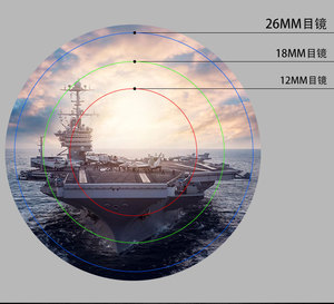 Jumelles HD étanches, antichoc et anti-buée pour l'extérieur 10x50 avec télémètre interne jusqu'à 1000 m de portée, mise au point manuelle - Product Image 6