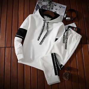 Conjunto Deportivo de Dos Piezas para Hombre, Tejido Transpirable, con Chaqueta con Capucha y Pantalones Deportivos, para Otoño - Product Image 3