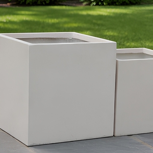 <span class=keywords><strong>Maceta</strong></span> Cuadrada de Fibra de Vidrio Ligera, Grande, Blanca, Ecológica, para Exteriores, de Alta Calidad, con Capacidad de 20L - Product Image 6