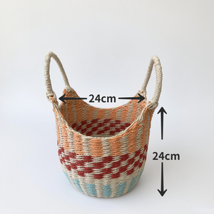 Handgemachter gewebter Einkaufstasche-Picknick-und Einkaufstasche im ethnischen Stil für Lebensmittel und den Außenbereich - Product Image 5