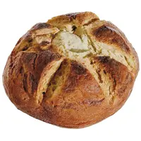 가짜 인공적인 둥근 프랑스 빵 덩어리 직경 8 인치 x 높이 3.5 인치, 바게트