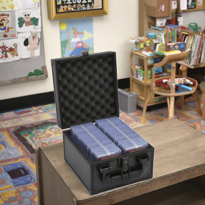 Khung nhôm thể thao slab thẻ trường hợp 2row phân loại Thẻ lưu trữ cho PSA/BGS, EVA bọt kim loại thẻ kinh doanh hộp - Product Image 1