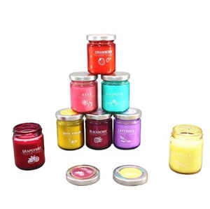 Bộ Quà Tặng Nến Thơm Tinh Dầu Sáp Đậu Nành 100% Thủy Tinh Nhiều Màu Sắc Rẻ Hơn Biểu Tượng Tùy Chỉnh Nhãn Hiệu Riêng - Product Image 1