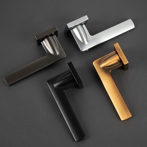 Prix d'usine – Ensemble de serrures de <span class=keywords><strong>porte</strong></span> de chambre minimalistes en alliage de zinc, poignée de <span class=keywords><strong>porte</strong></span> magnétique silencieuse pour appartement, cuisine, salle de bain - Product Image 2