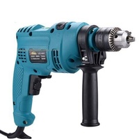Perceuse électrique à moteur à balais 220V, perceuse à main domestique, perceuse à percussion double usage à vitesse variable, pour perçage