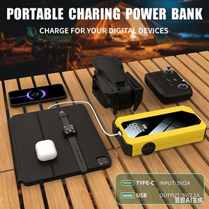 Arrancador de Coches y Camiones con Bomba de Aire e Inflador de Neumáticos, 600A, USB-C, Batería de Emergencia Portátil - Product Image 5
