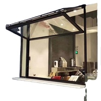 Fenêtre en aluminium italienne Naco avec persiennes intégrées, cadre en aluminium, fenêtres à battants à persiennes