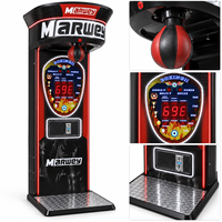 Machine de Jeu d'Arcade de Boxe Sportive Marwey à Monnayeur, Grande Machine de Boxe à Coups de Pied King Fire