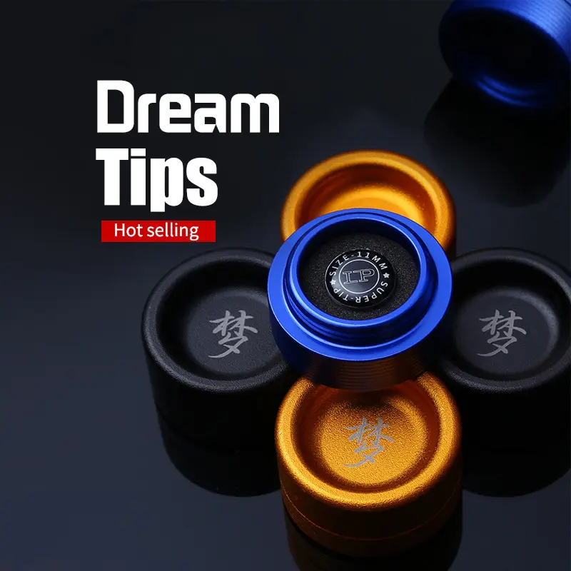Nuovo LP Dream Snooker Tip accessori da biliardo in pelle bovina multistrato applicabile al biliardo Ash Shaft Taco De Billar