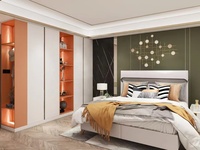 Armoire de chambre convertible moderne en bois, mobilier de maison de luxe, organisateur de vêtements, salon, marque Kino, 5 ans, Guangdong