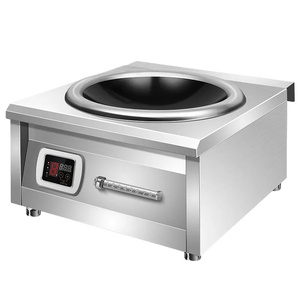 Estufa de cocina de inducción comercial de 8000W Cocina de acero inoxidable Impermeable 3500W Negro Plata OEM Cocina de inducción - Product Image 1