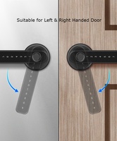 Sinovo Limited Serrure de Porte Intelligente à Prix Bas, Conception Innovante, Électrique, Contrôle à Distance par Application Tuya WIFI, Serrure à Poignée à Empreinte Digitale
