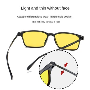 <span class=keywords><strong>Gafas</strong></span> de Miopía con Visión Nocturna TR90, Lentes TAC con Bloqueo de Luz Azul UV400, <span class=keywords><strong>Gafas</strong></span> de Sol con Forma de Caja, Unisex, para Juegos de Computadora - Product Image 5