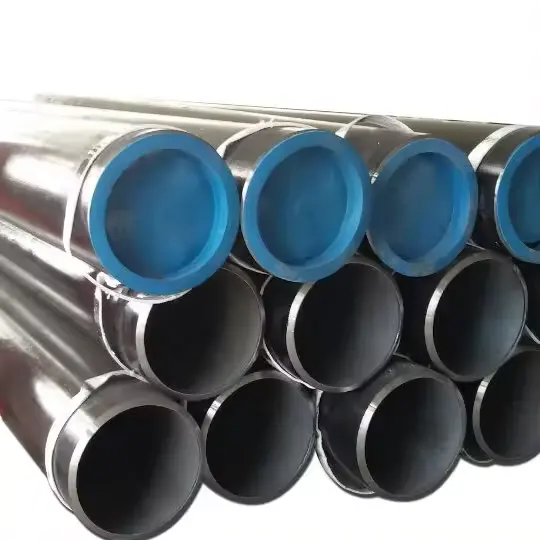 أنابيب وأنابيب فولاذ كربونية دائرية سوداء اللون من بلاستيك ASTM A53 API بسعر المصنع بسعة 5 لتر لأنظمة الغاز والبترول