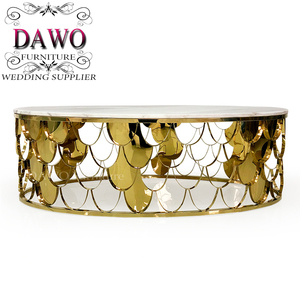 Khách Sạn Được Sử Dụng Bàn Trà Gương Tròn Hiện Đại Với Đế Kim Loại - Product Image 3