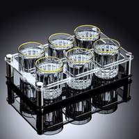 Logo personnalisé Verres à liqueur Mini Diamond Rock Whisky Tequila Bullet Cup pour Party Bar Potable