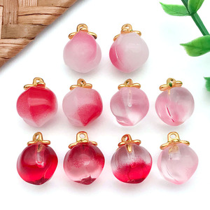 Cuentas Colgantes de Cristal Color Durazno para Accesorios de Joyería DIY, Fornituras para Manualidades con Resina Epoxi, Verano 2025, Origen Yiwu - Product Image 1