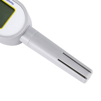 Detektor Suhu dan Kelembapan Portabel, Layar LCD Digital ℃ / ℉   Dapat Diubah, Catatan Maksimum Minimum, Penyimpanan Data untuk Dalam dan Luar Ruangan