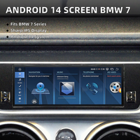 Écran IPS Android 14 pour BMW Série 7 2016-2018, Navigation GPS, Lecteur Multimédia, Divertissement Sièges Arrière, CarPlay, Autoradio