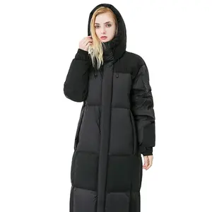 2022暖かいファッション冬厚くフード付きダウンジャケット高級コートレディースレディース服
