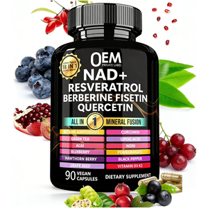 Cápsulas de Suplemento Liposomal Todo en Uno con NAD+, Resveratrol, Quercetina, Berberina y Fisetina para Energía Celular - Product Image 1