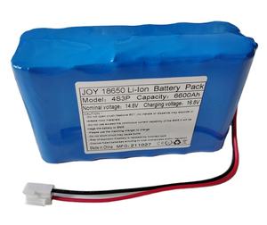 发光二极管舞台照明音频音乐DV系统锂离子18650 4S3P 14.8V 6600毫安时锂离子电池组 - Product Image 1