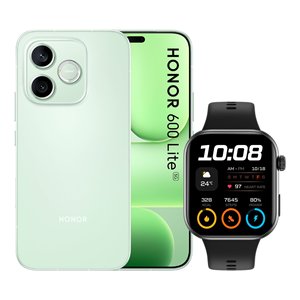 Smartphone Honor 600 Lite 6,6 pouces 5G, 8 Go de RAM, 256 Go de stockage, avec pack Watch 2i, vert Sprout - Product Image 1