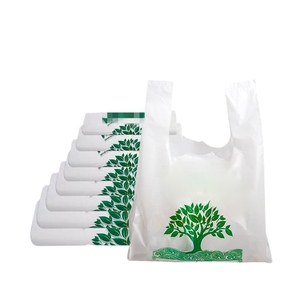 Bolsa de Plástico HDPE Tipo Camiseta para Compras, con Mensaje de Agradecimiento, para Ropa, Precio Competitivo, Gran Venta - Product Image 1